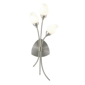 Rimini Satin Chrome Wall Lights Diyas Armed Wall Lights Rimini Satin Chrome Wall Lights Diyas Armed Wall Lights